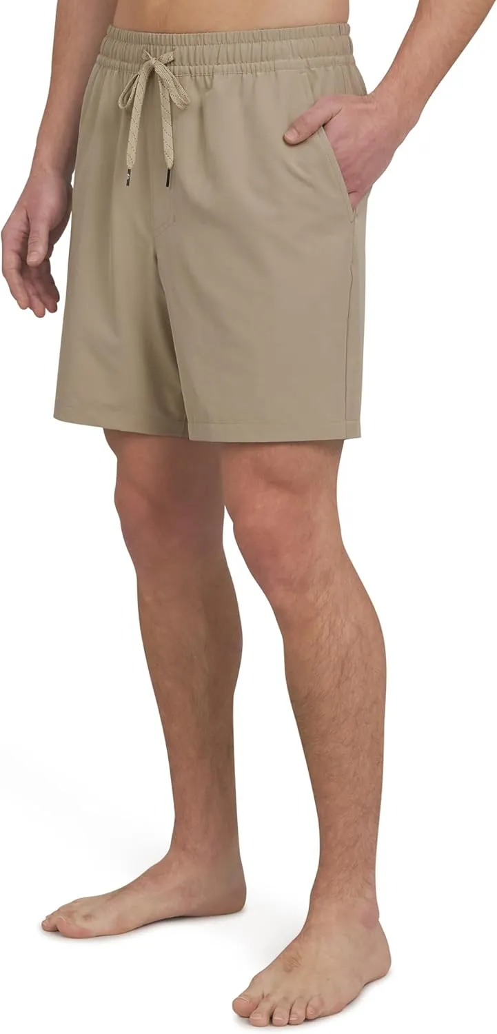 Quiksilver Men's Regular Fit Stretch Waist Water Friendly Active Hybrid Shorts (S-XXL)