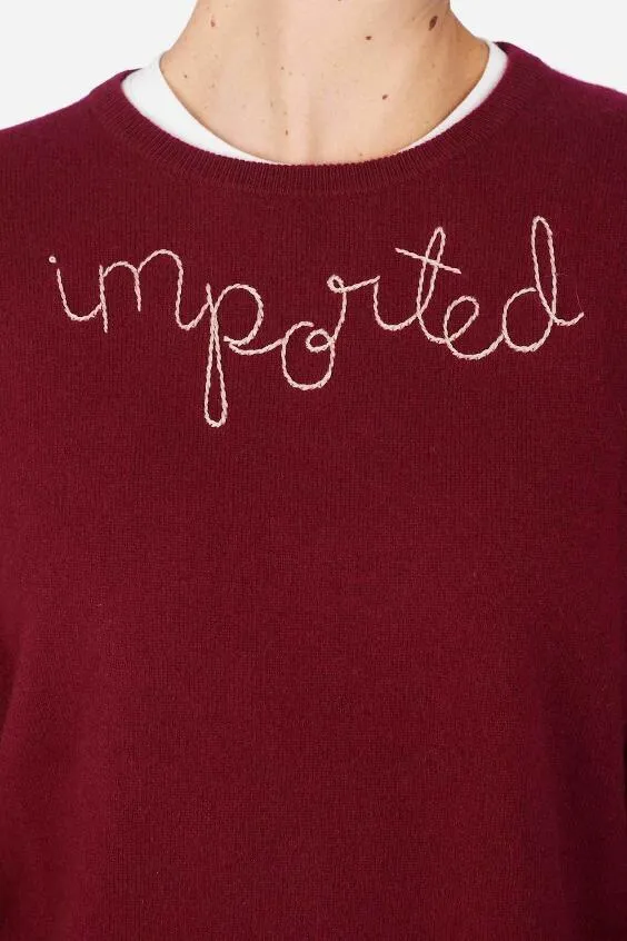 "Imported" Sweater