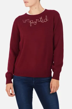 "Imported" Sweater