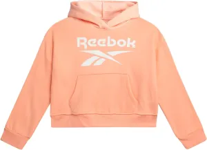 Reebok Girls' Hoodie - Soft Spun Fleece Pullover Sweatshirt with Front Pockets - Athletic Hoodies for Girls (7-12)