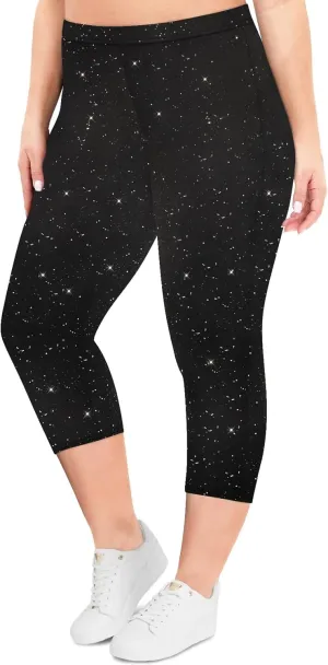 RITERA Plus Size Leggings for Women High Waist Capri Legging Oversized Stretchy Workout Pants XL-5XL