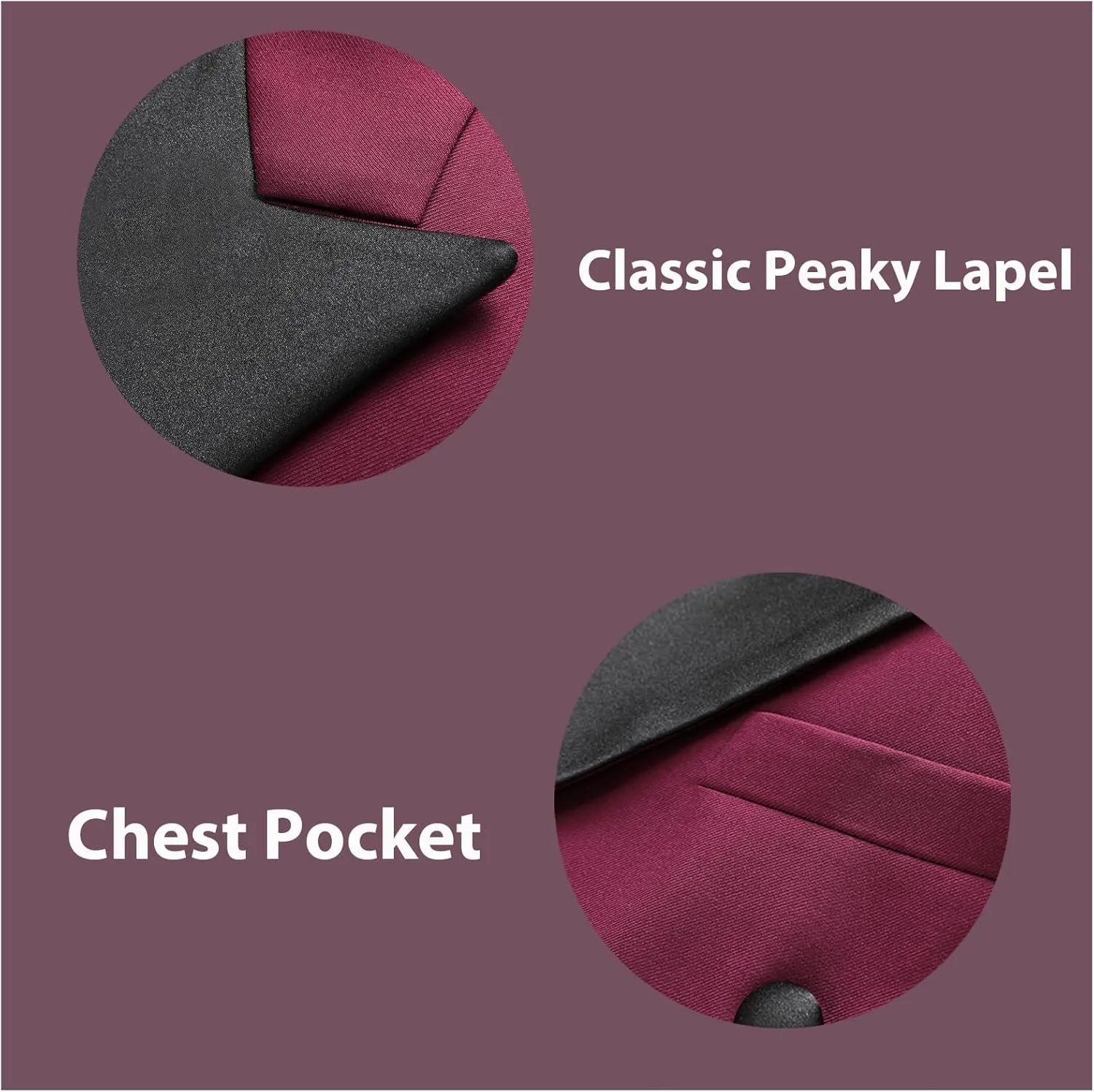 Rogers & Morris Tuxedo Suits for Men Solid 2 Piece Regular Fit Formal Set Peak Lapels Double Breasted Jacket and Pants
