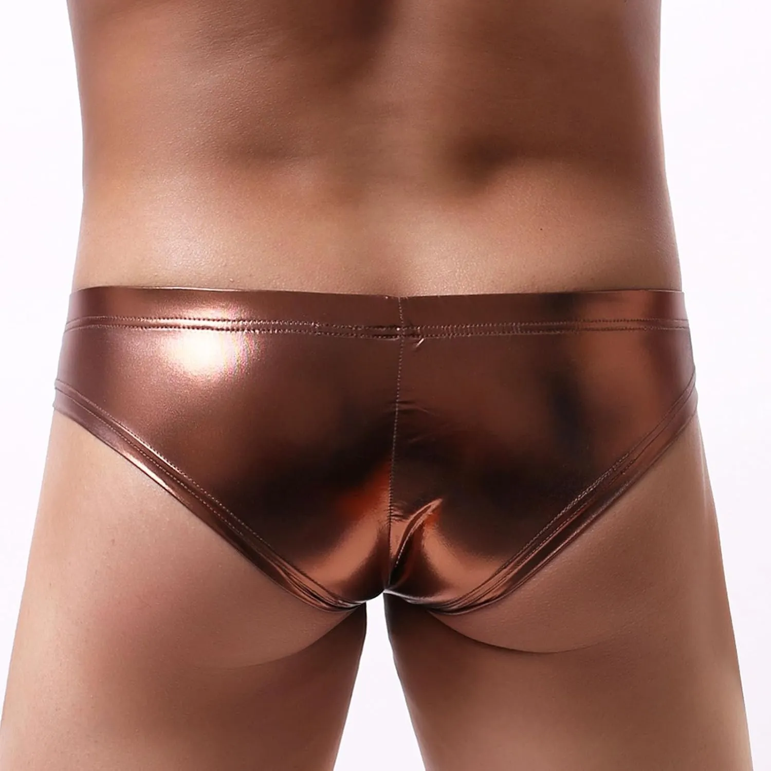 Sinzelimin Briefs for Men's Mini Boxer Shorts Fashion Printed Thongs Base Layer Low Waist Pouch Sports Underpants Underwear