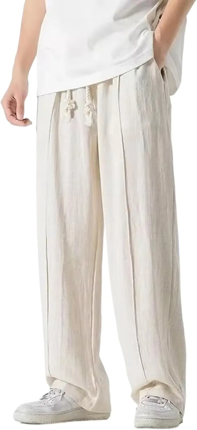 Spring and Summer Chinese Harem Jogging Pants Men's Straight Sweatpants Men's Casual Men's Pants
