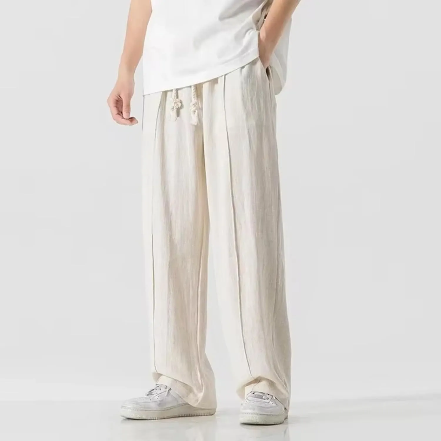 Spring and Summer Chinese Harem Jogging Pants Men's Straight Sweatpants Men's Casual Men's Pants