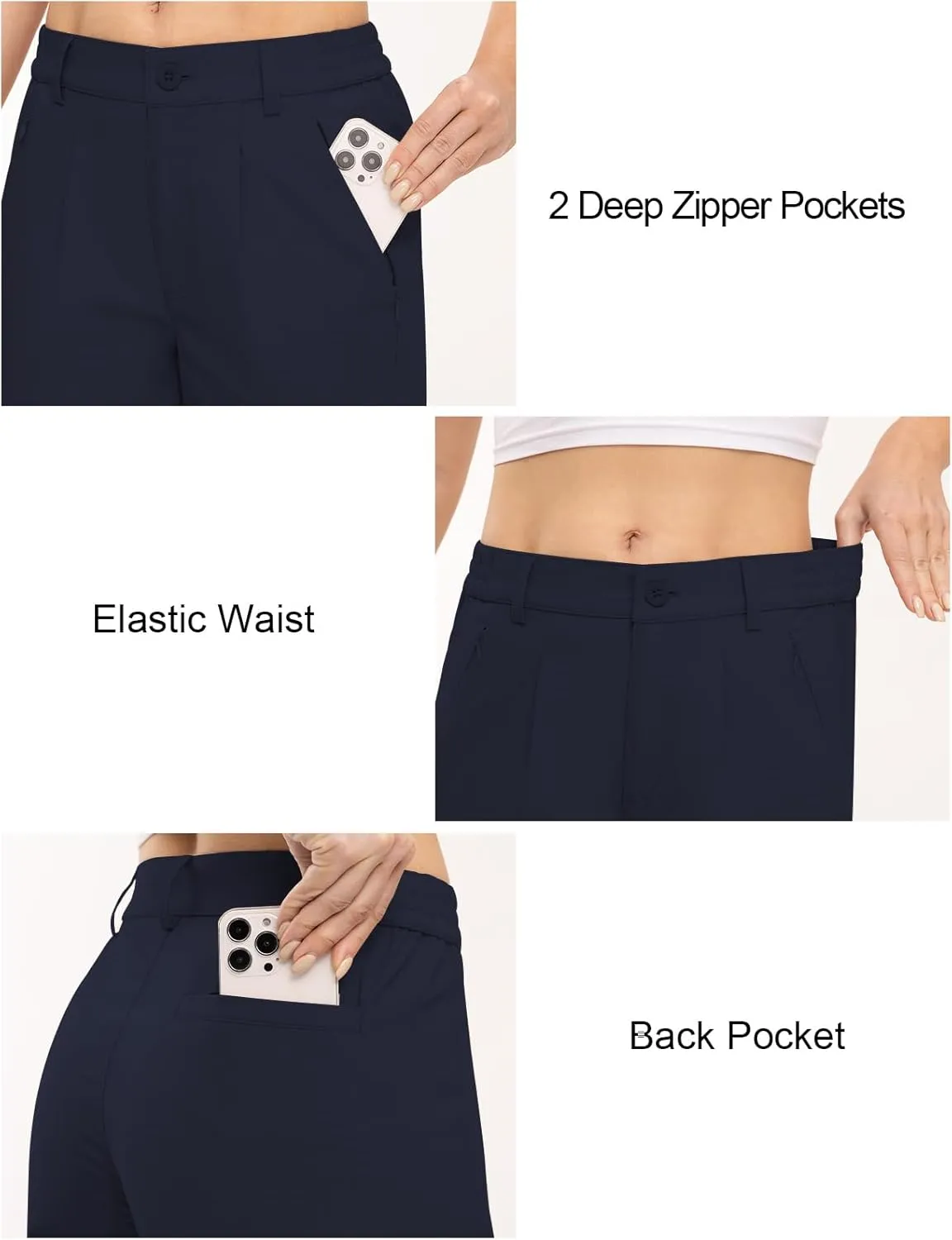 TBMPOY Women's Linen Palazzo Pants High Waisted Work Business Casual Dress Pants Wide Leg Lounge Trousers with Pockets