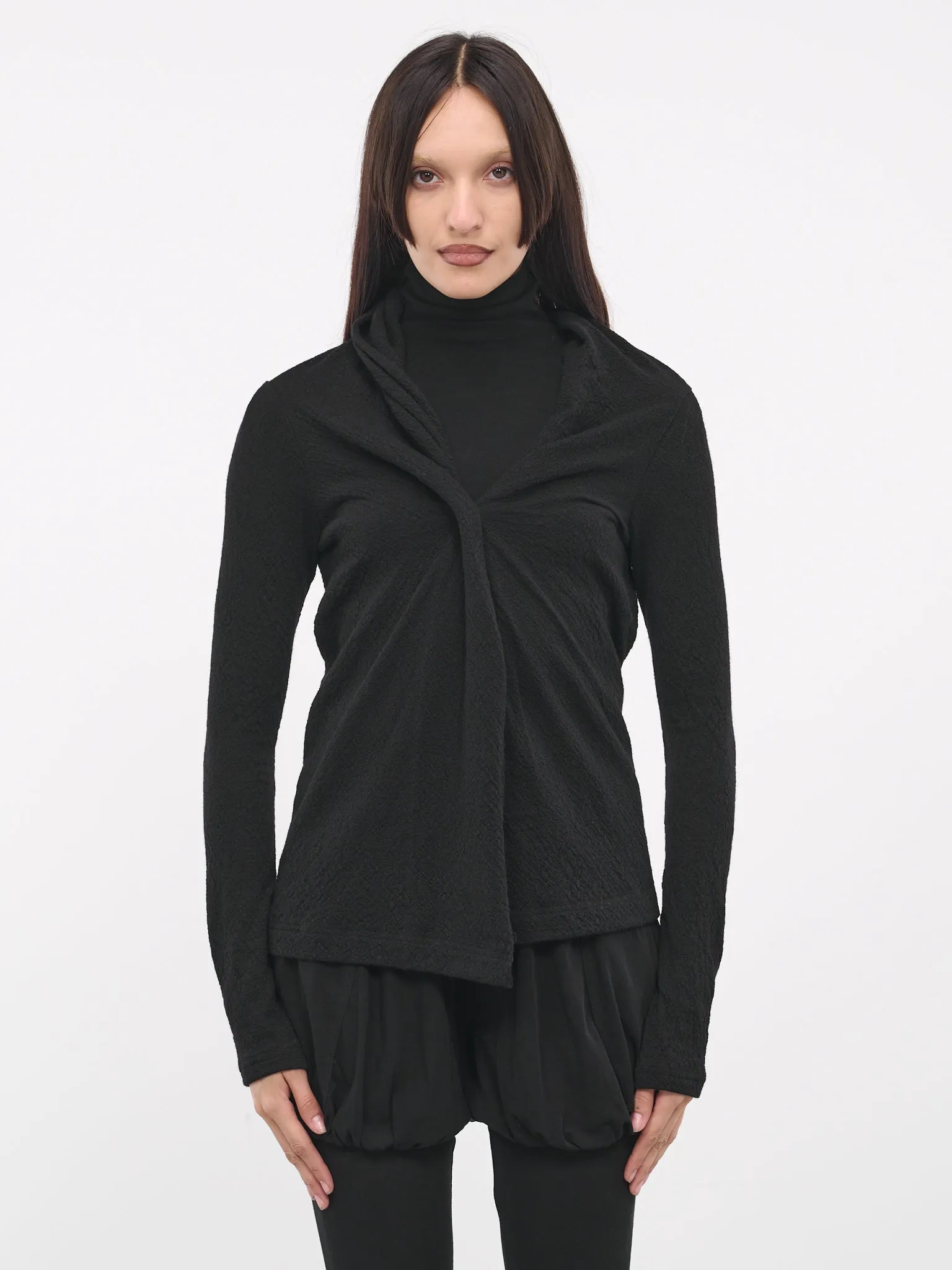 Twisted Cardigan (FJ-T18-177-1-BLACK)