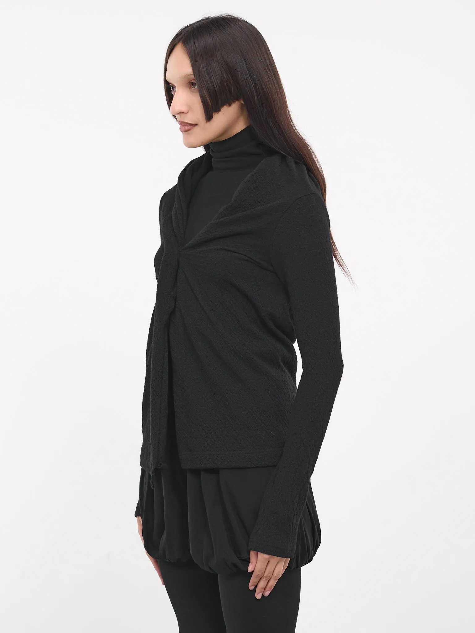 Twisted Cardigan (FJ-T18-177-1-BLACK)
