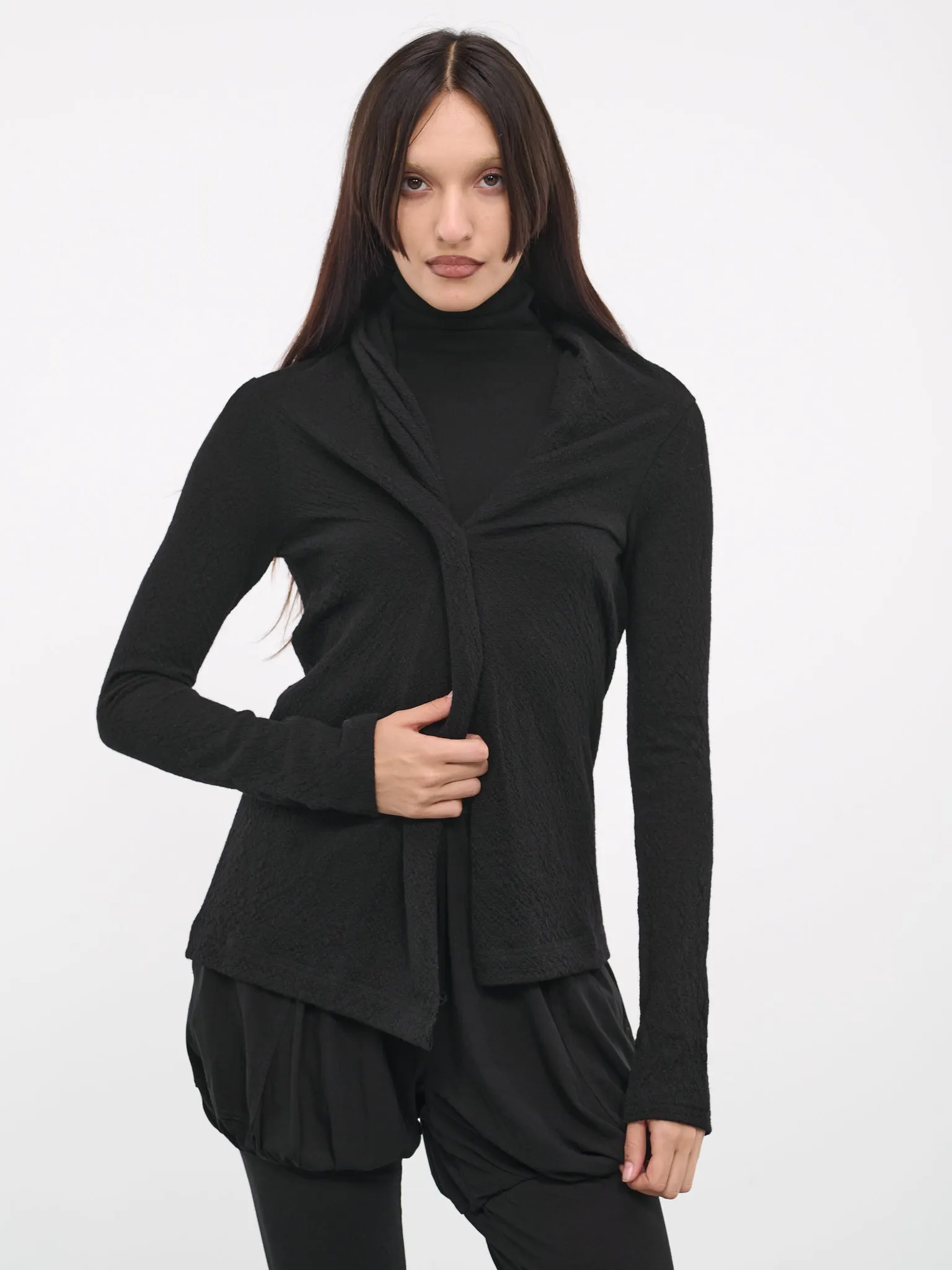 Twisted Cardigan (FJ-T18-177-1-BLACK)