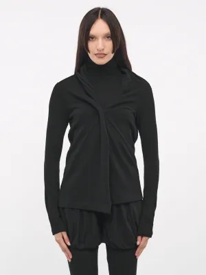 Twisted Cardigan (FJ-T18-177-1-BLACK)