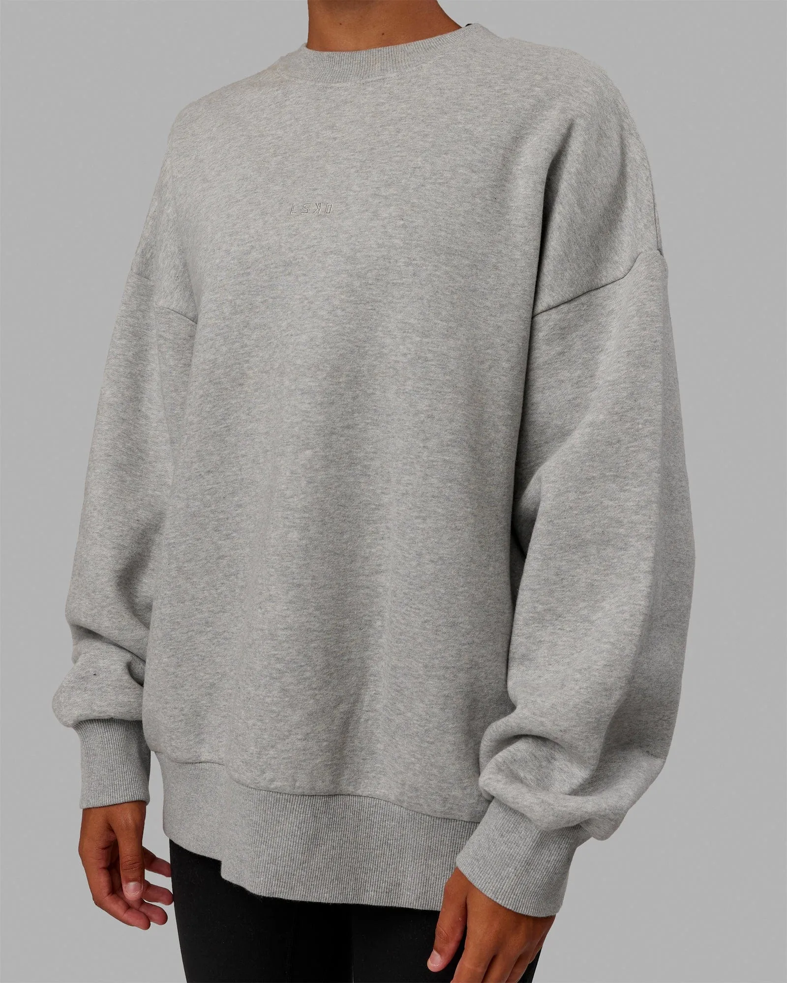 Unisex MVP Sweater Oversize - Light Grey Marl