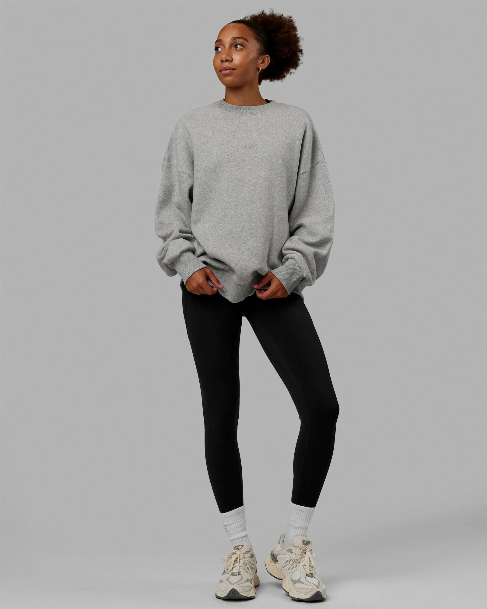 Unisex MVP Sweater Oversize - Light Grey Marl