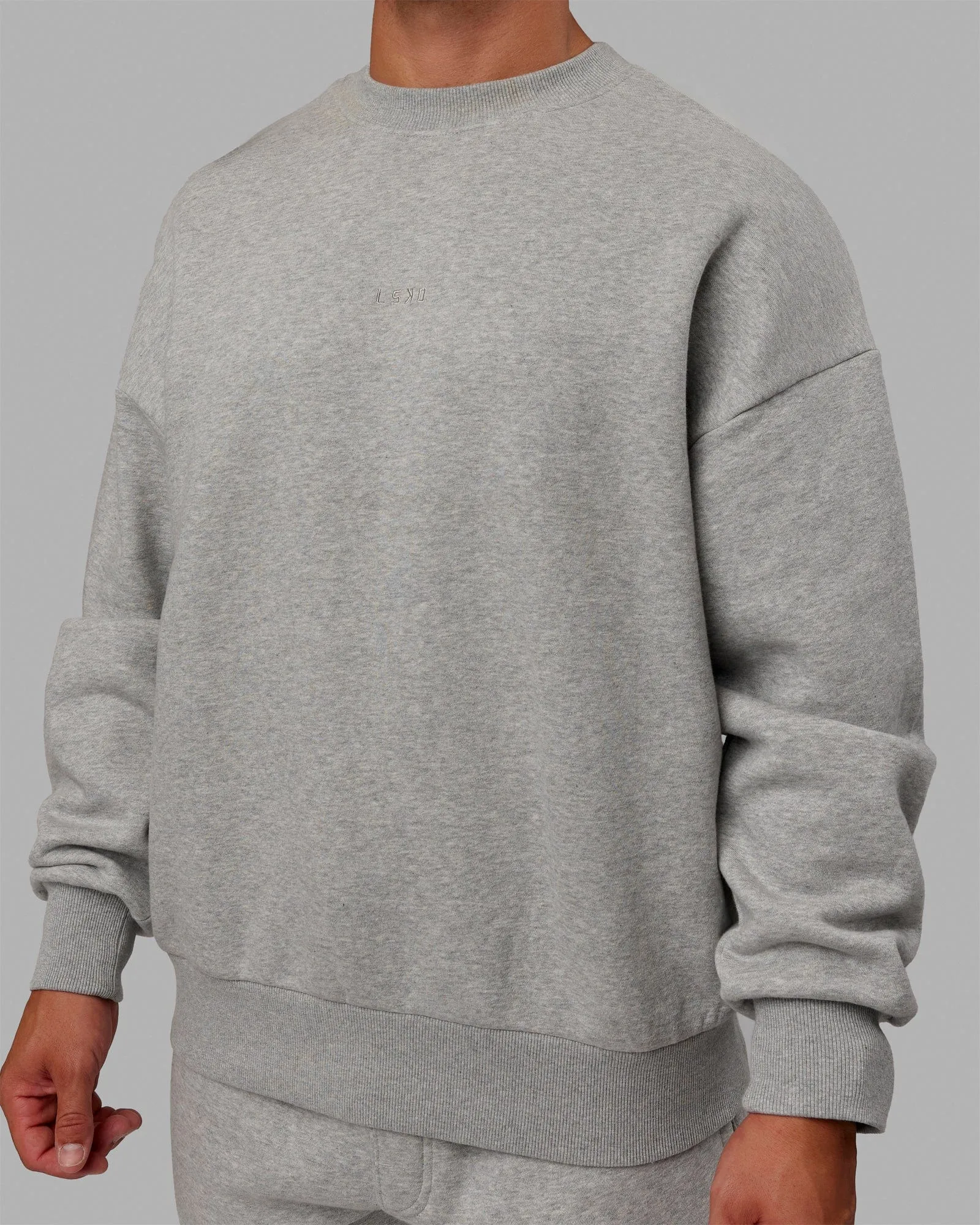 Unisex MVP Sweater Oversize - Light Grey Marl