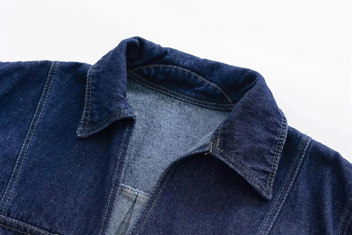 Women's Denim Jacket Set Summer Short Sleeves Pocket Denim Coat and Casual Lady Mini Skirt Shorts Sets