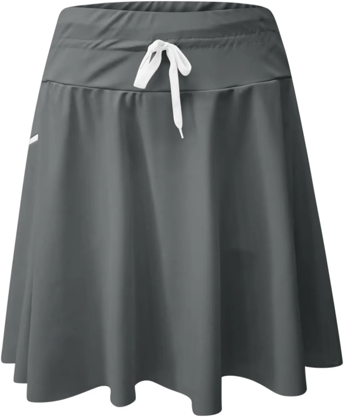Women's High Waisted 15'' Swim Skirt Boxer Liner Quick Dry Bathing Suit Tankini Swimsuit Bottoms with Zipper Pocket