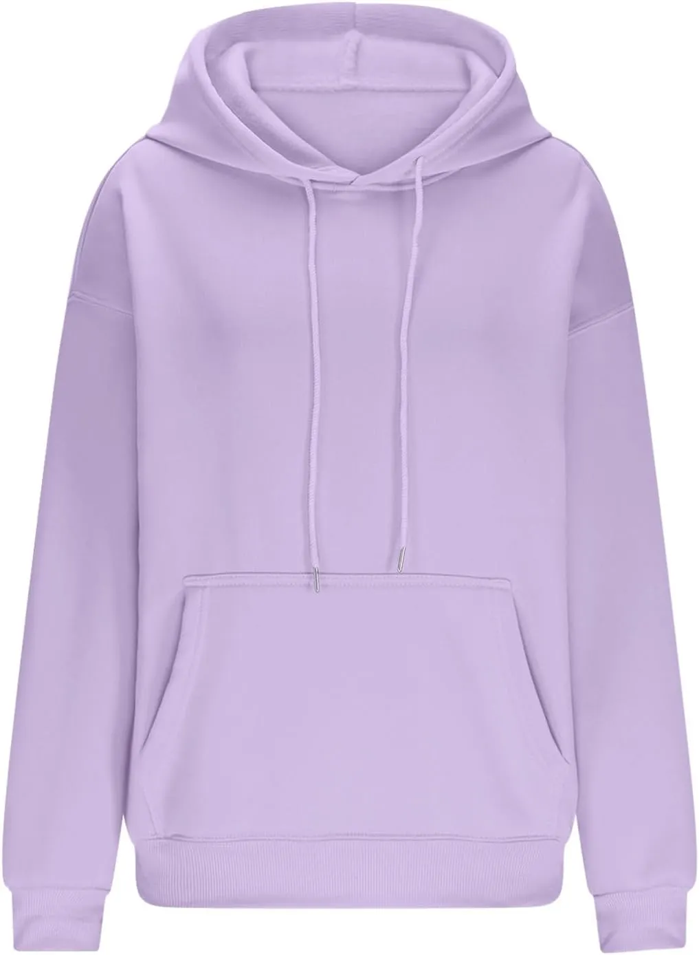Women's Hoodies Oversized Casual Plus Size Sweatshirts with Drawstring Crew Neck Long Sleeve Cute Fleece Tops