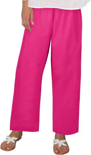 Womens Wide Leg Harem Pants Winter Lightweight Work Pants with Pockets Barrel Pants Fleece Lined