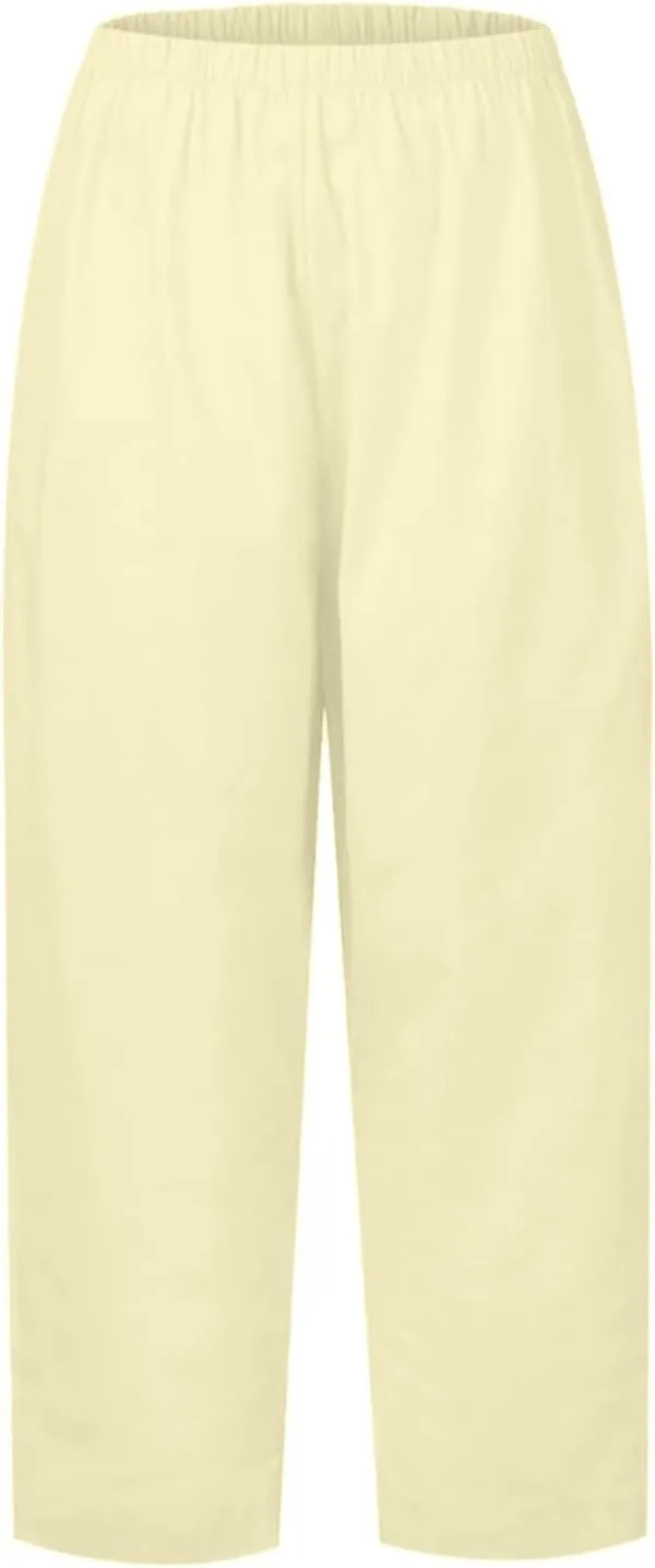 Womens Wide Leg Harem Pants Winter Lightweight Work Pants with Pockets Barrel Pants Fleece Lined