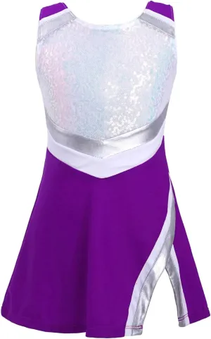 YEAHDOR Kids Girls Tennis Golf Dress Set with Shorts Racerback Tank Tops and Tennis Skirt Skorts 2 Pieces Tracksuit Set